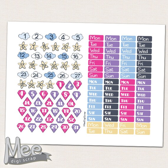 Christmas date cover stickersChristmas countdown Printable planner stickersMonthly date coversMini Date CoversPersonal Planner Stickers