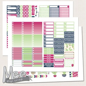 Prickly Pear Cactus Planner Stickers,printable Stickers,weekly Kit for ...
