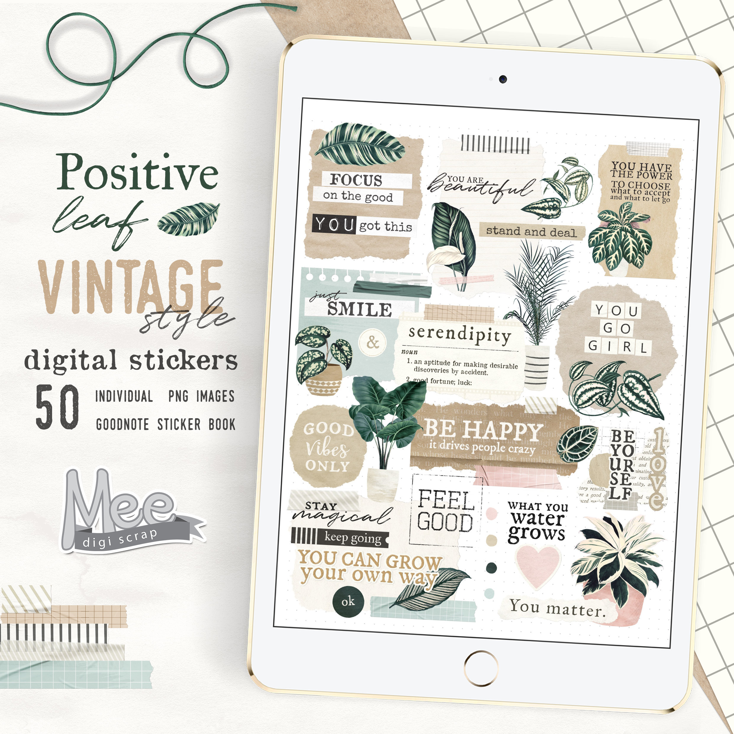 Digital Stickers for Your Digital Reading Journal: Classic, Elegant Font —  The Fig Tree Boutique