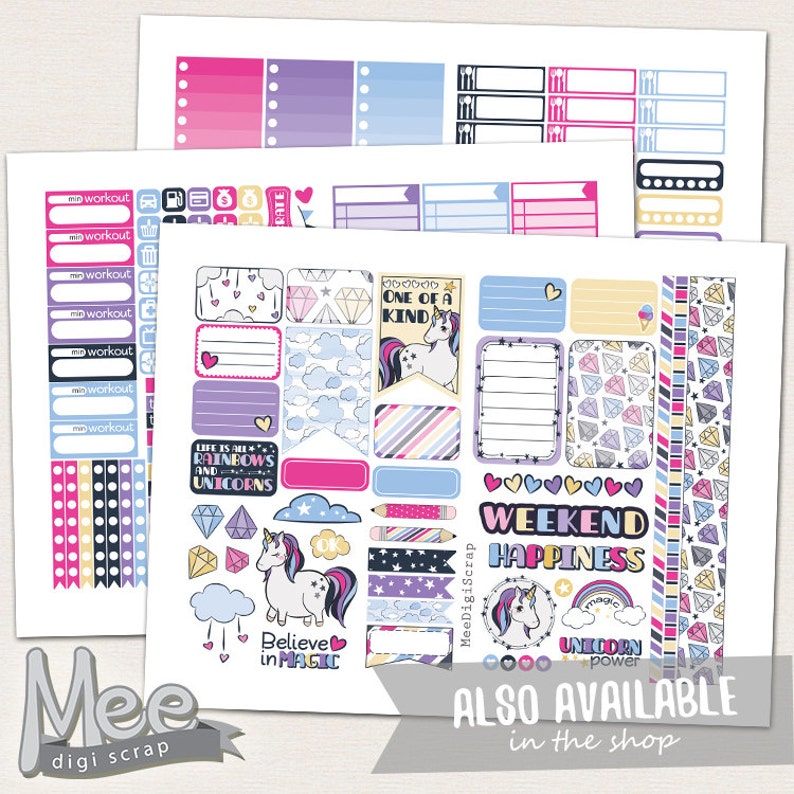 Date Cover Planner Stickers Printablecountdown Planner Etsy Canada