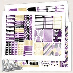 New Years Planner Stickers Printable for Use With the Happy Planner ...
