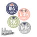 Sister Sticker Printablebig Sisterlittle Sisterbaby Girl - Etsy