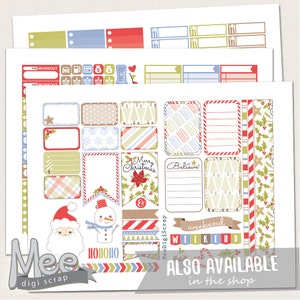 December Planner Stickers,happy Planner Printable Stickers,winter ...
