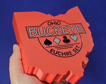 Ohio Buckeye Euchre Card Box Set: Includes Buckeye Trivia Cards & Trump Markers