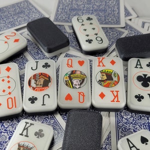 Poker Dominoes: Cardian Brand Playing Card Game, Made in USA