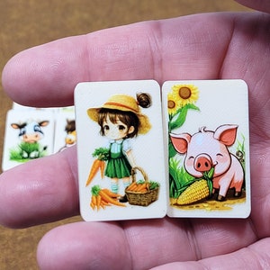Chibi Farm Character Mahjong Tile Game: Seaside Escape, Memory Match - Made in USA bild 2
