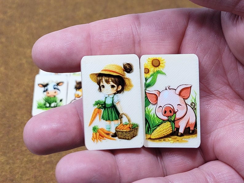 Chibi Farm Character Mahjong Tile Game: Seaside Escape, Memory Match - Made in USA bild 2