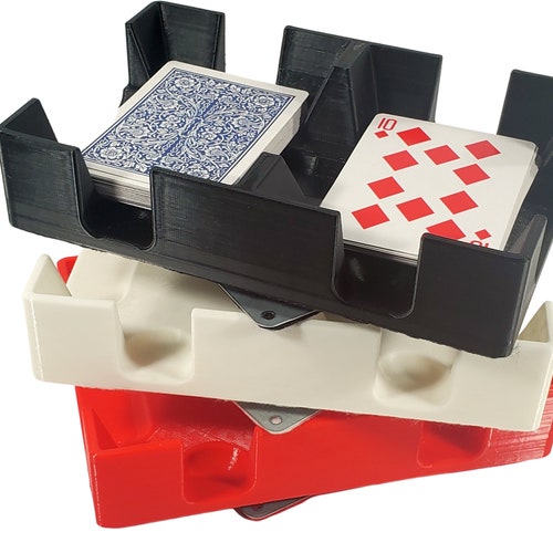 Plastic Playing Card Tray/holder/caddy With Heart Club Etsy