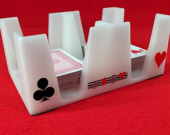 Busting with Pips Playing Card Tray - Sides Have a Heart, Club, Diamond, Spade Pattern (Crystal)