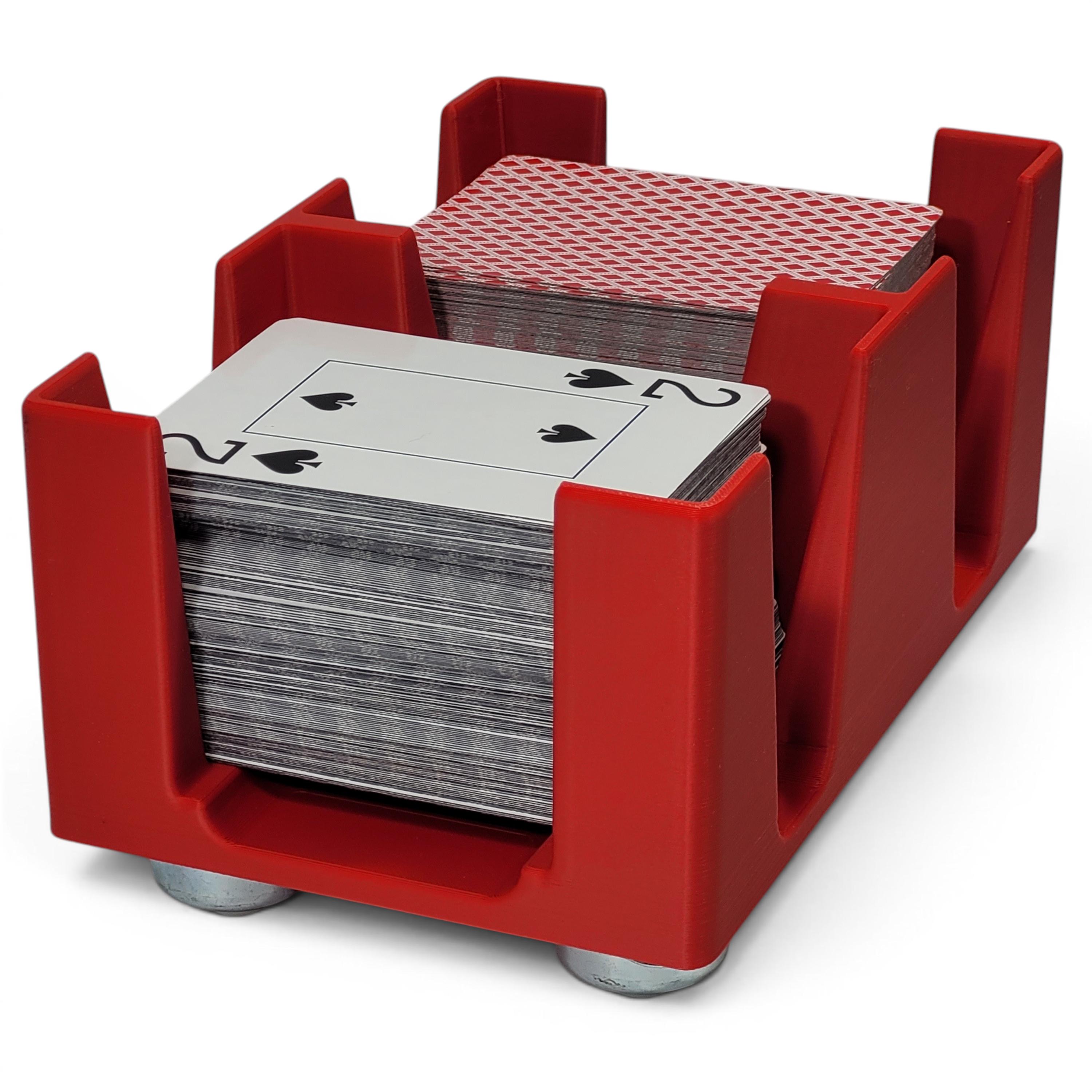 Gliding Playing Card Tray: Heavy Duty Nylon Balls Help It Slide 