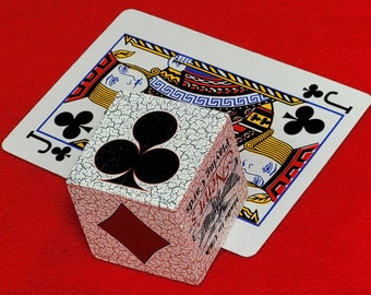 Vintage Crackled TOO Trump Marker: Wooden Card Games Indicator