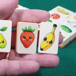 Fruit & Veggie Mahjong Tile Game: Seaside Escape, Made in USA image 4