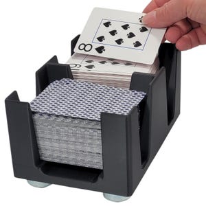 Gliding Playing Card Tray: Heavy duty nylon balls help it slide across surfaces for card games - Updated Design!