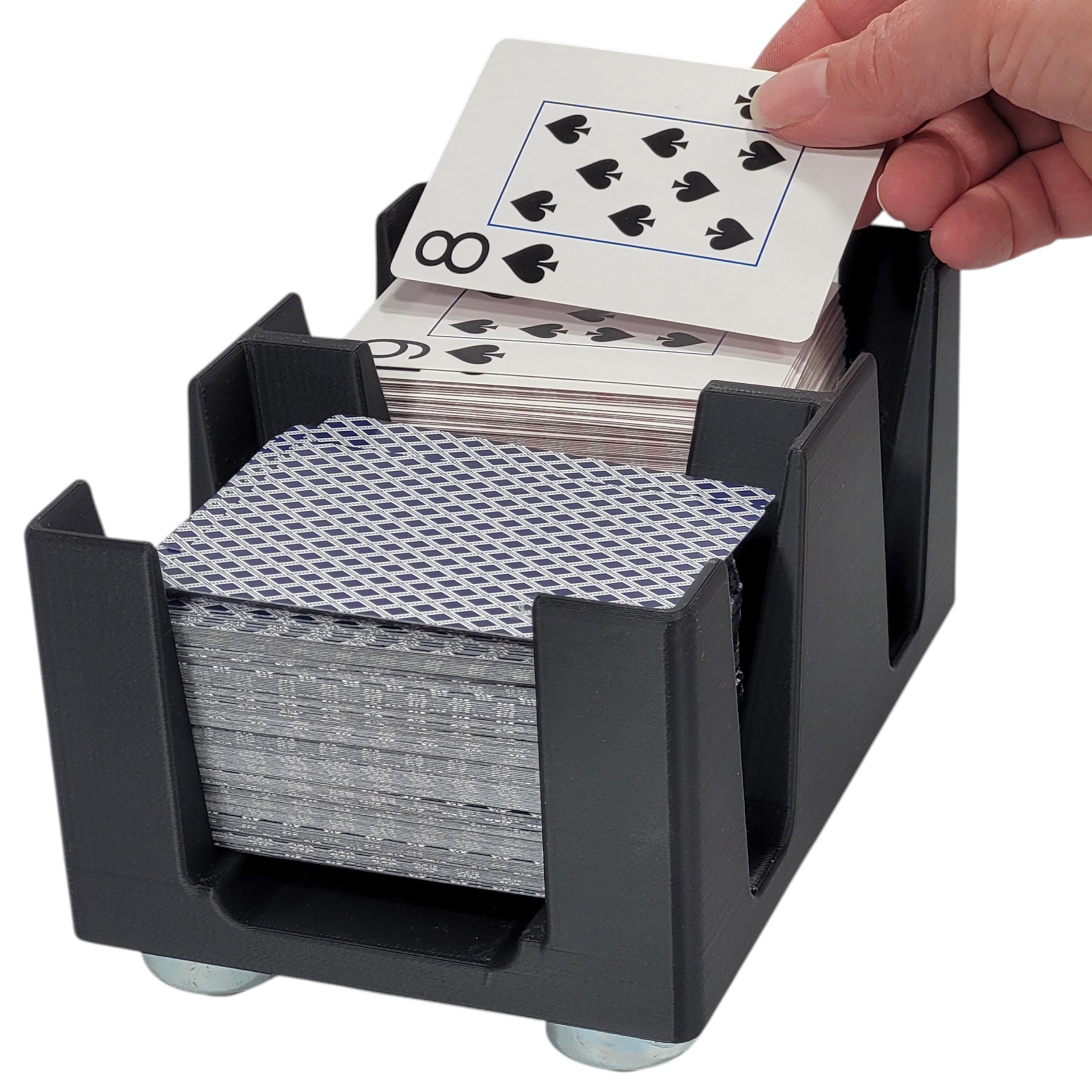 Gliding Playing Card Tray: Heavy Duty Nylon Balls Help It Slide