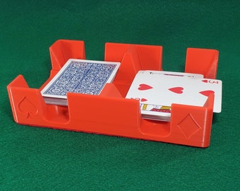 Personalized Playing Card Holder: Heart, Club, Diamond, Spade Design