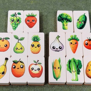 Fruit & Veggie Mahjong Tile Game: Seaside Escape, Made in USA image 6