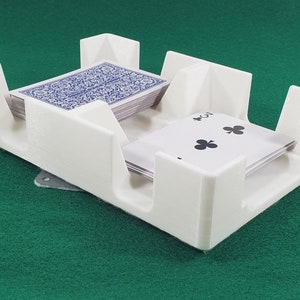 Revolving 2-Deck Playing Card Tray: Metal Spinner, Holds 1-2 Decks, Made in USA