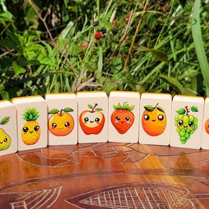 Fruit & Veggie Mahjong Tile Game: Seaside Escape, Made in USA image 7