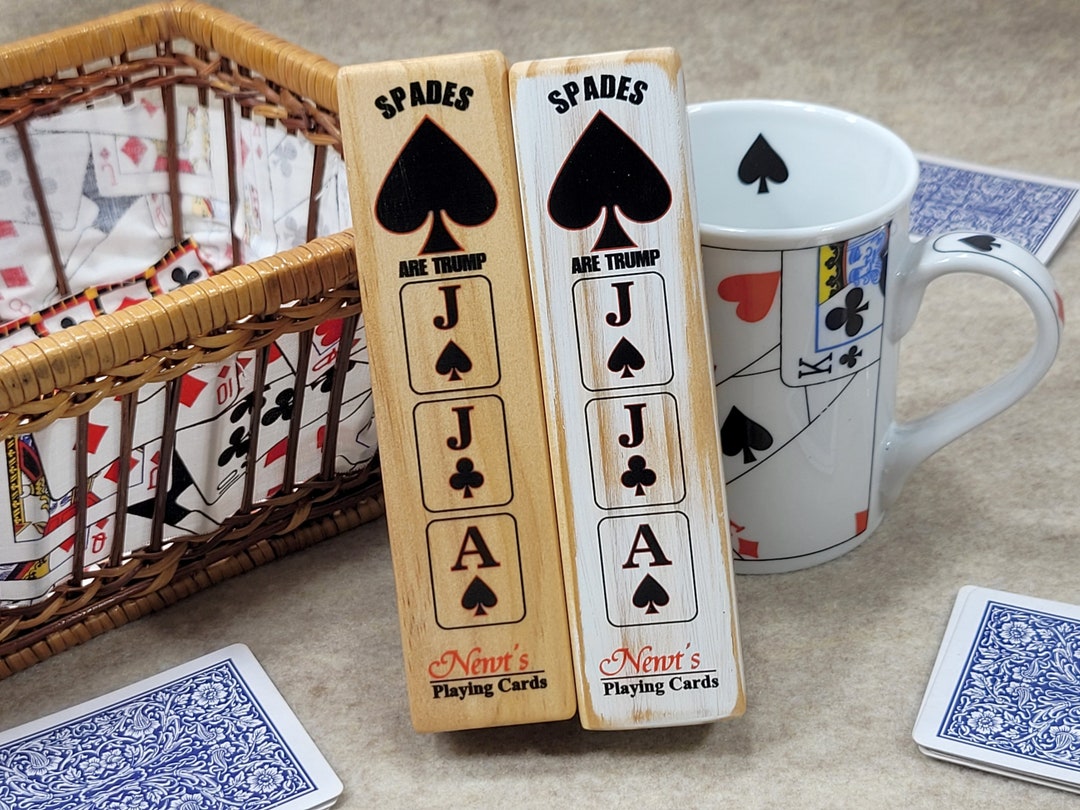Euchre Suited Trump Club: Wood, Card Ranking Indicator - Made in USA - Etsy