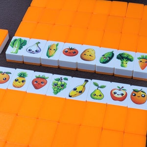 Fruit & Veggie Mahjong Tile Game: Seaside Escape, Made in USA image 5