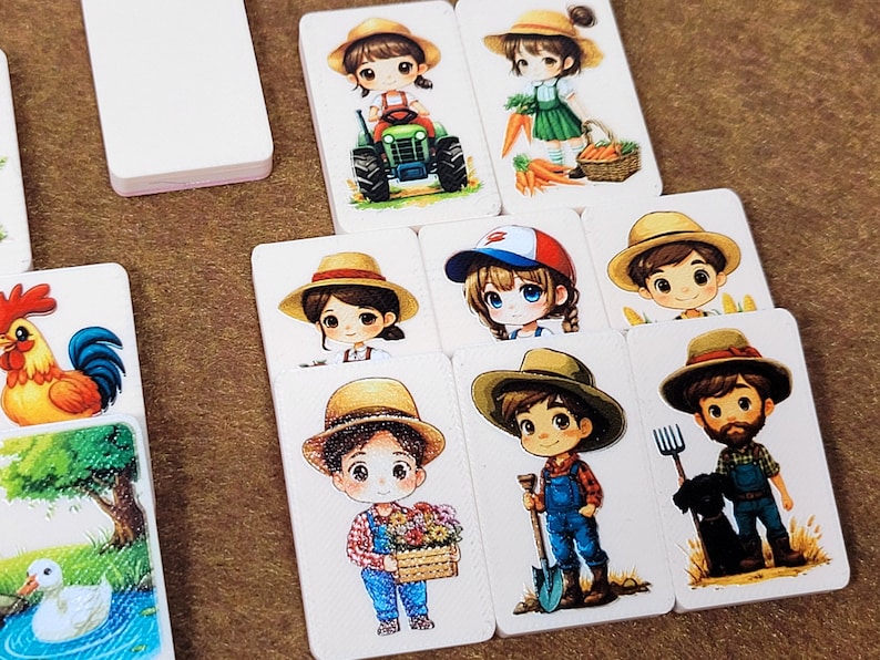 Chibi Farm Character Mahjong Tile Game: Seaside Escape, Memory Match - Made in USA bild 1
