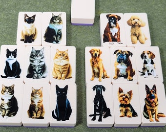 Dogs and Cats Mahjong Tile Game: Seaside Escape, Memory Match - Made in USA