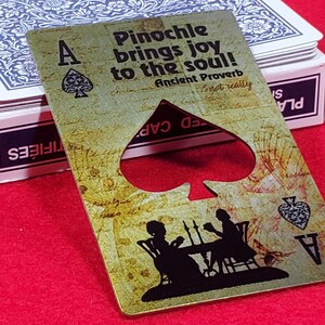 Playing Cards Bottle Opener: Poker, Canasta, Pinochle, Euchre Designs