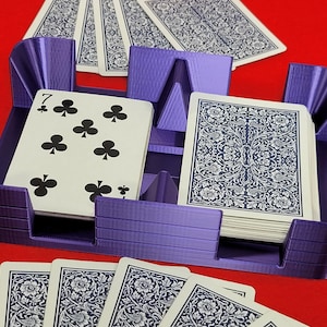 Cool Canasta Playing Card Tray: Plastic Clásico Brand Card Accessory