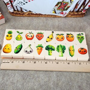 Fruit & Veggie Mahjong Tile Game: Seaside Escape, Made in USA image 9