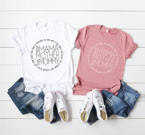 Mom Mama Mother Graphic Tee Mom Shirt 