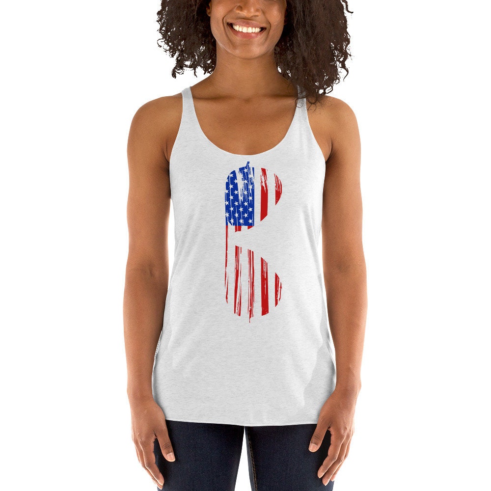 Aviator Sunglasses American Flag Racerback Tank Top4th of - Etsy