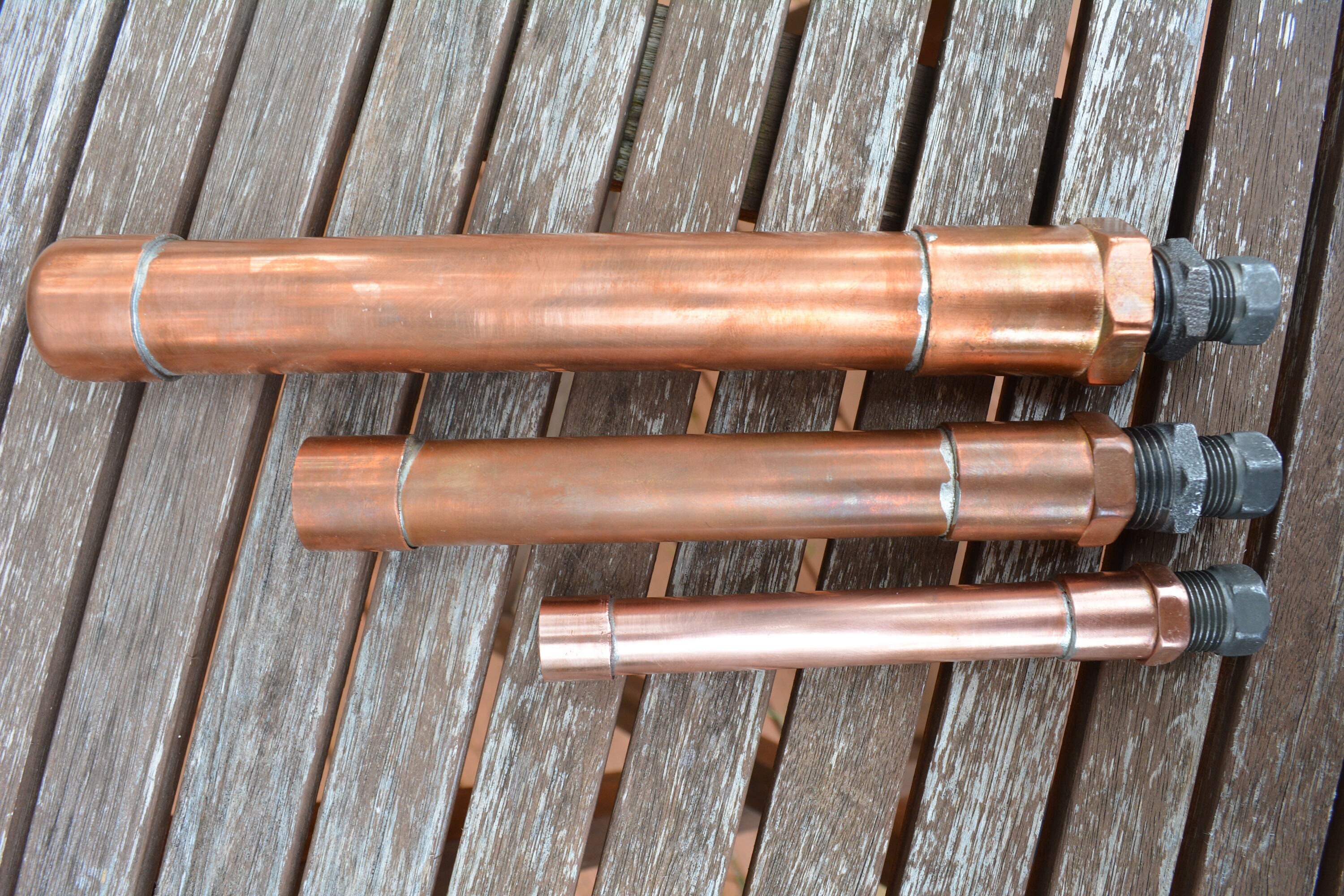 Copper Pipe Beer Tap Handle Black Ferrule Industrial Metal Etsy Australia