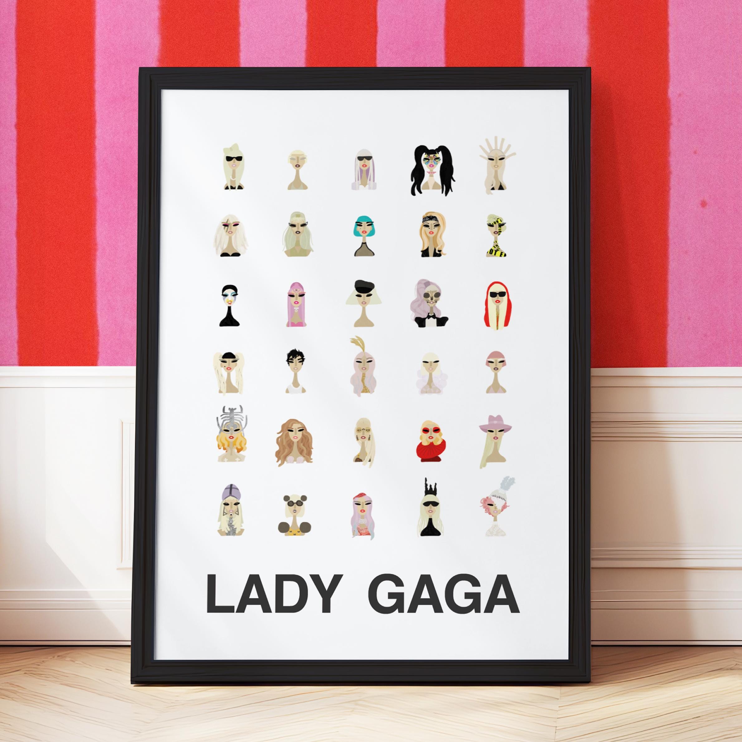Lady gaga poster - Etsy 日本