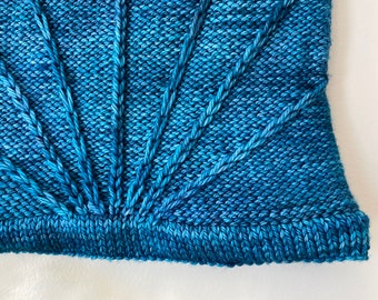 Serene Seas Cowl Knitting Pattern (NOT a physical item) | DIY scarf | beginner knitting pattern | quick knitting pattern