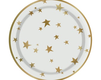 gold star plates etsy