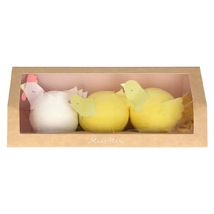 Hen & Chicks Surprise Balls, Set of 3 Easter Surprise Balls that Unwrap to Reveal Adorable Easter Toys and Jokes
