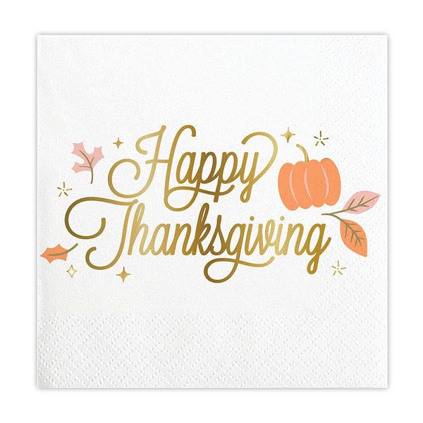 Thanksgiving Paper Napkins Etsy
