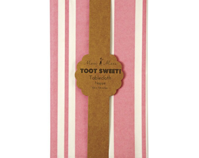 Pink Paper Tablecloth Meri Meri Toot Sweet Pink Tablecloth Etsy