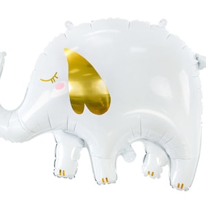 Elephant Balloon, 26&quot; Mylar Elephant Balloon, Can Be Inflated With or Without Helium