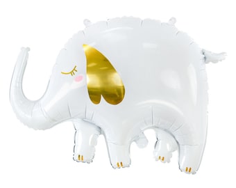 Elephant Balloon, 26" Mylar Elephant Balloon, Can Be Inflated With or Without Helium