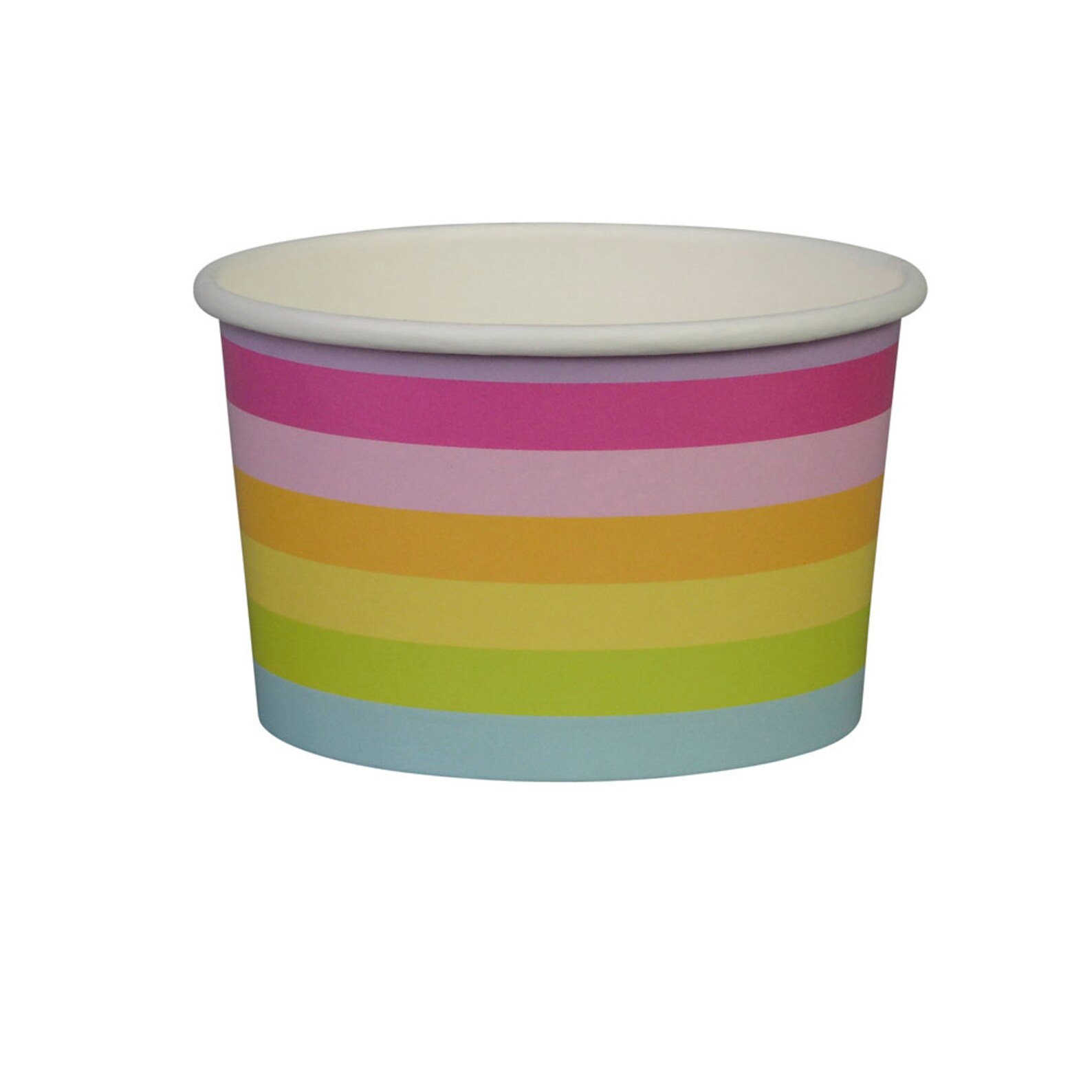 Rainbow Ice Cream Cups Set of 8 Rainbow Striped Ice Etsy