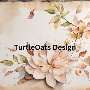 26 Watercolor Flower Pages