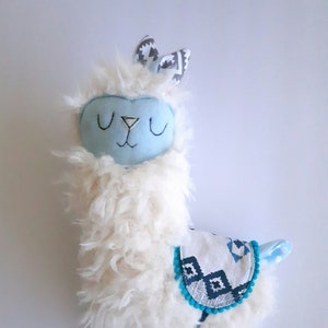 blue llama stuffed animal