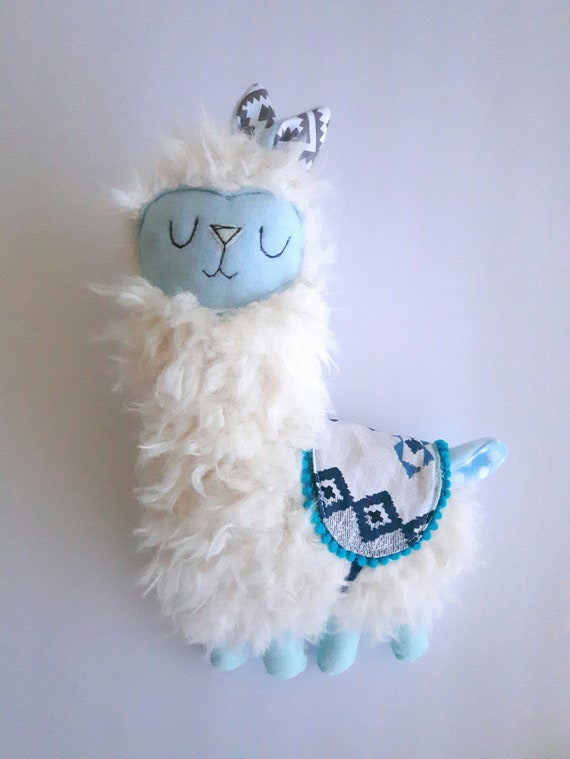 blue llama stuffed animal