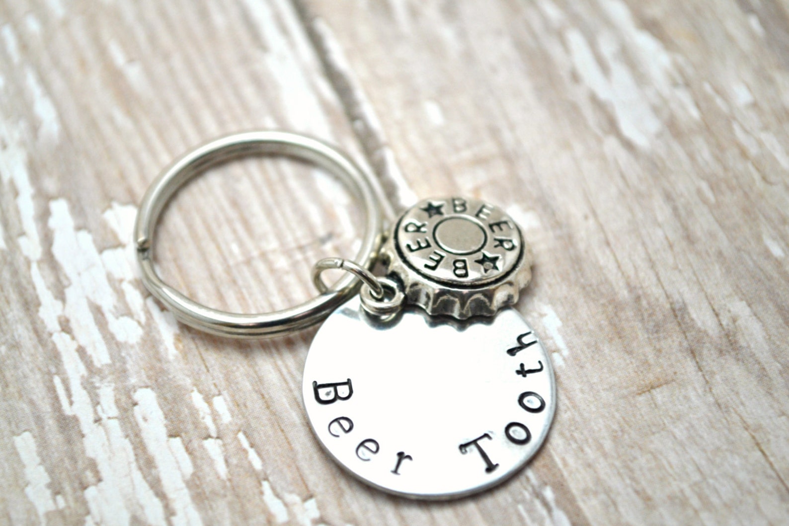 Beer Tooth, Beer Keychain, Drinking Keychain, Alcohol Keychain, College Keychain, Gag Gift, Fun