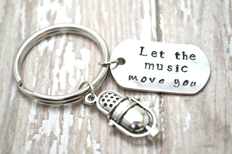 Music Gift Music Keychain Band Keychain Guitar Keychain Etsy