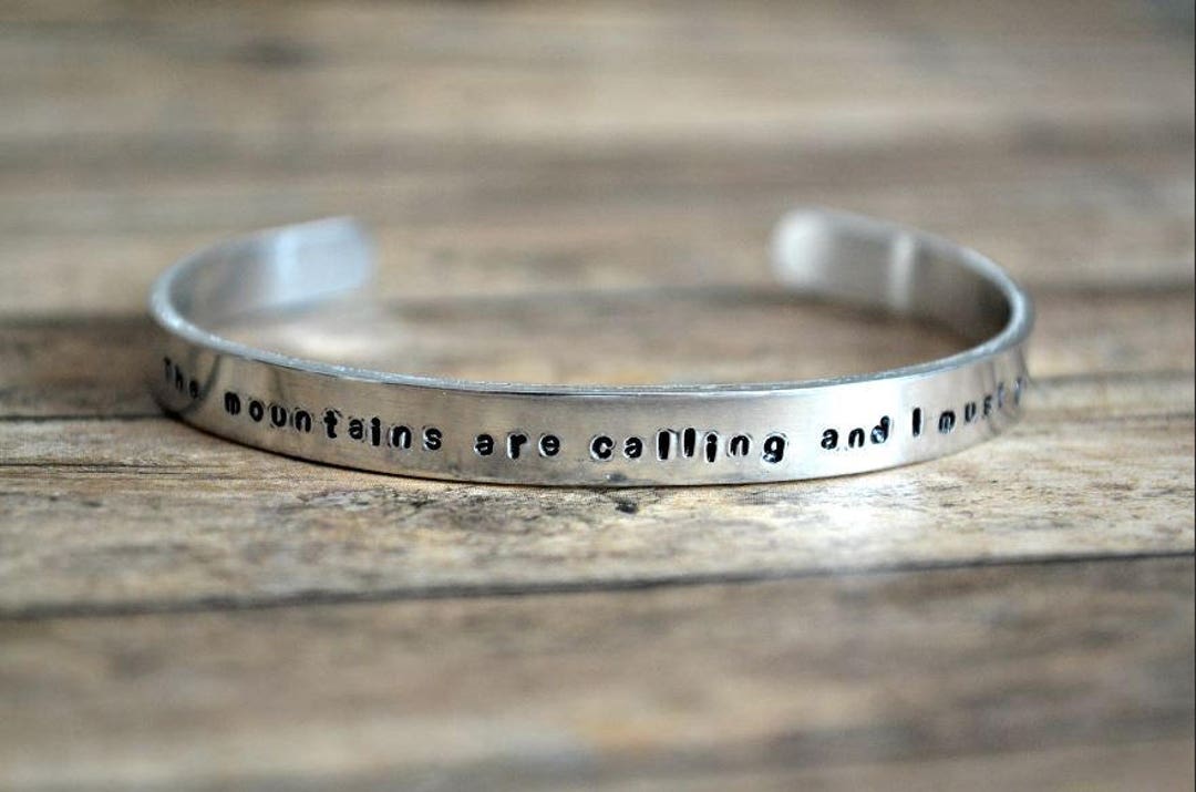 Stamped Cuff Stamped Bracelet Quote Bracelet Inspire - Etsy