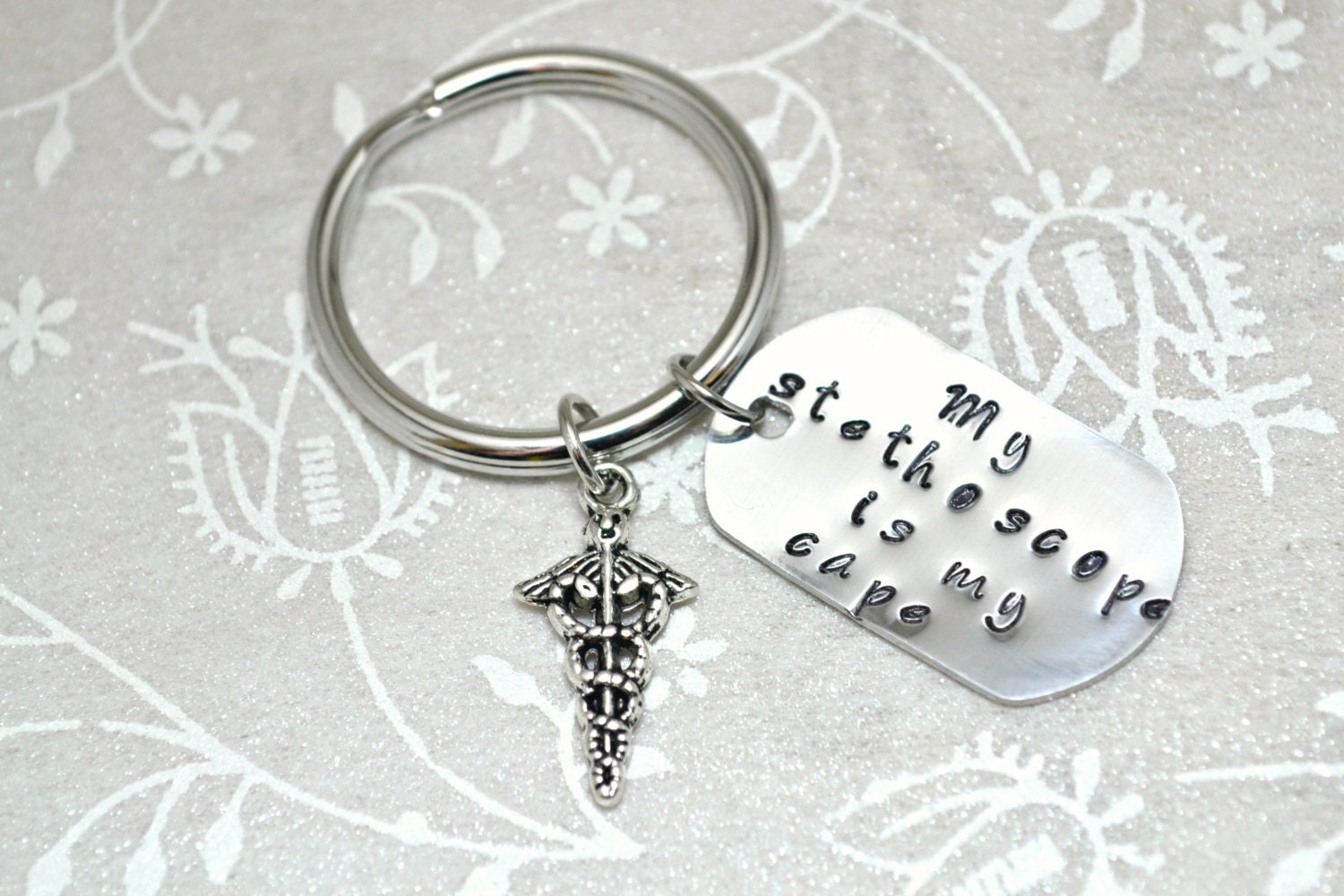 Nurse Keychain Registered Nurse Gift Doctor Keychain Etsy