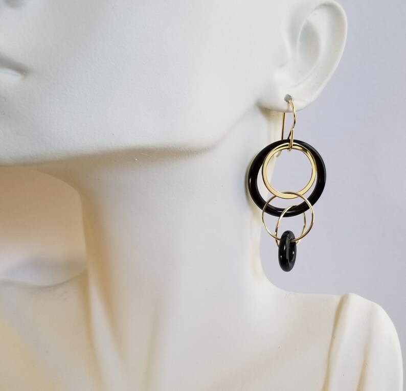 Hooks Beautiful 925 Silver Earrings With 2 Turquoise Gems 5.3 Gr 3 Cm Long