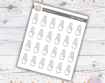 Nail Polish Stickers - Perfect for any Planner System!